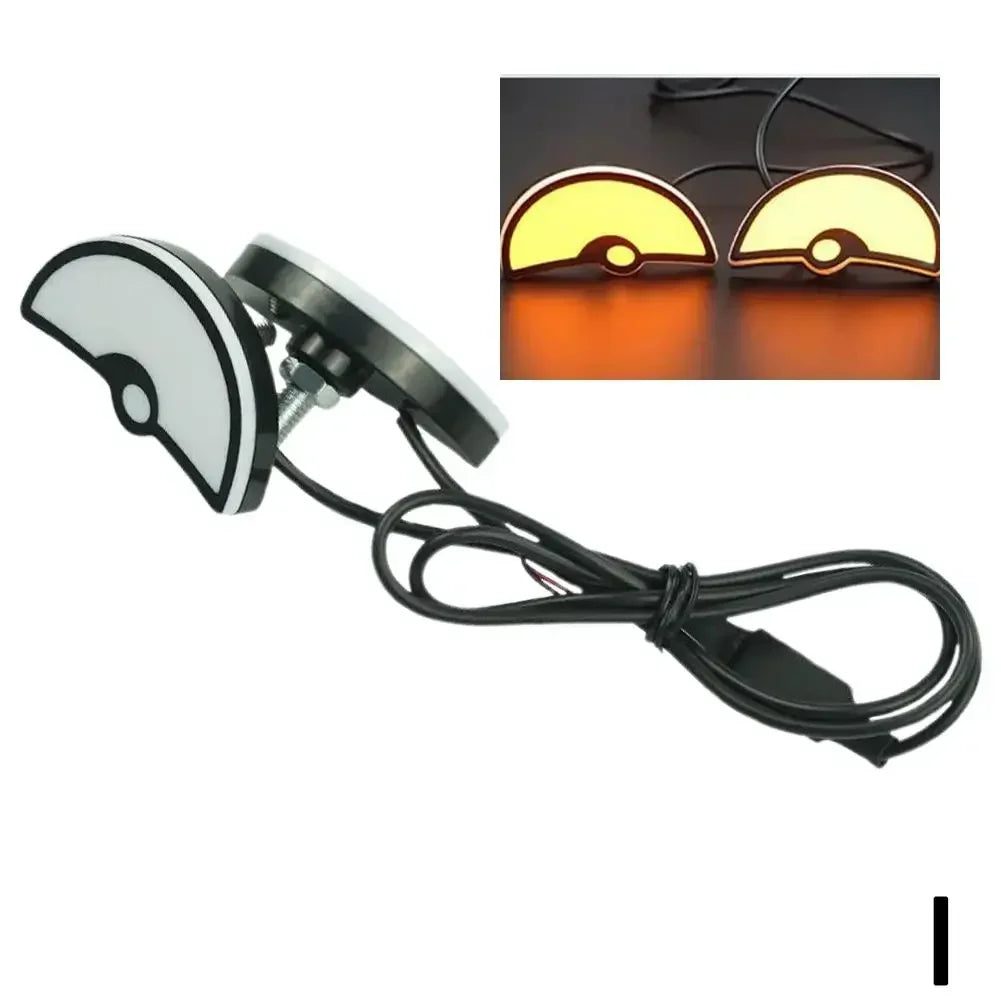 2pcs LED Devil's Eye License plate light Headlight For Car Motorcycl Universal Modified Decoration single light car Accessories