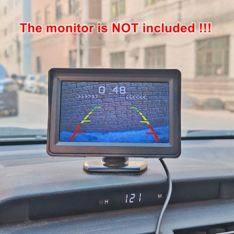 SMALUCK Car Reverse Video Parking Radar Sensor Rear View Backup Security System Sound Buzzer Alert Alarm for Camera Car Monitor