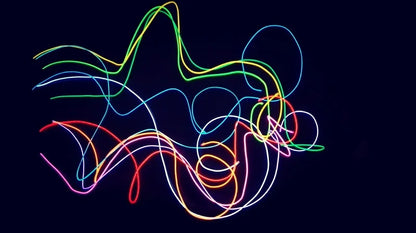 1m 3m 5m brilho el fio cabo de néon para festa de dança de natal trajes diy luz iluminada multicolorida aa bateria lâmpada tira led