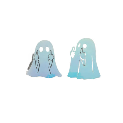Adesivo Decorativo de Halloween com Fantasma Brilhante, Criativo e Personalizado para Carro e Motocicleta, Padrão Engraçado para Aplicar na Carroceria
