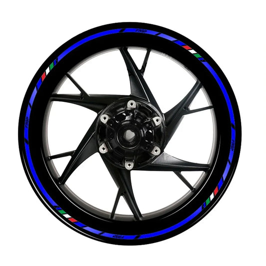 16 pçs adesivo de roda da motocicleta fita reflexiva aro para honda kawasaki moto aro fita roda carro adesivo acessório da motocicleta