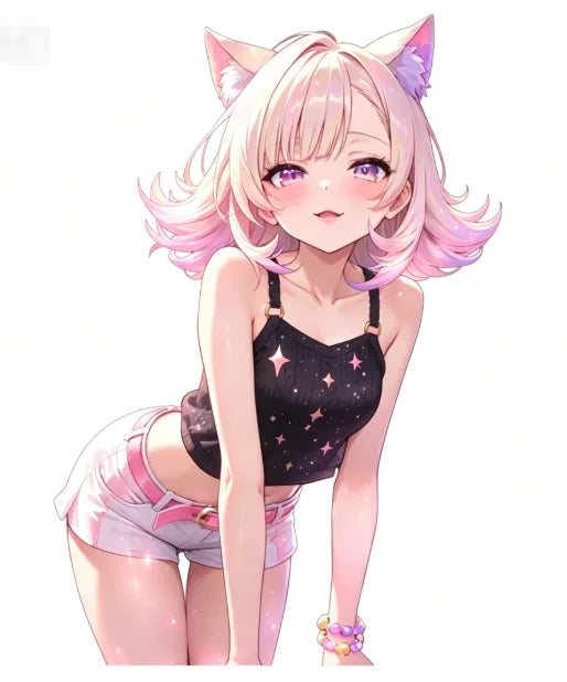 1 Adesivo de Vinil com Orelhas de Gato para Meninas Anime, Adesivo Impermeável e Resistente ao Sol para Carro, Moto, Garrafa de Água, Laptop, Presente para Otakus