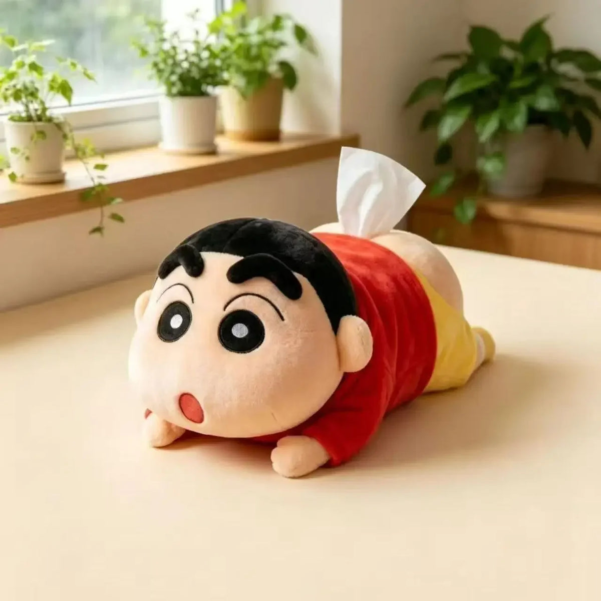 Novo estoque de artigos de merchandising do anime Xiao Xin: caixa organizadora de lenços de papel, um acessório criativo, de alto valor e divertido, um presente surpresa original.