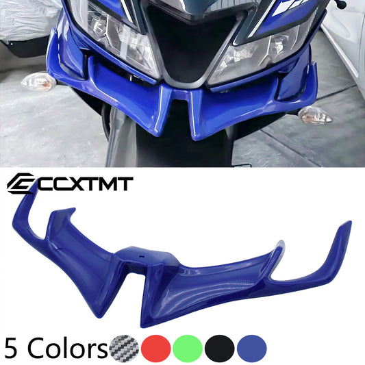 Spoiler de carenagem frontal para motocicletas, spoiler de ponta de asa para suzuki gixxer sf 250 150 155 rs 200 para yamaha yzf r15 v3.0 2017-2020