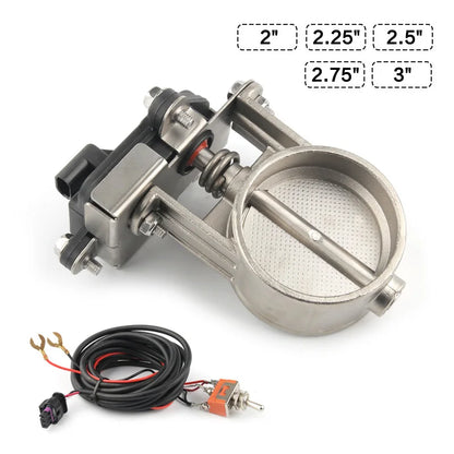 Válvula de Controle Elétrico de Escape para Catback e Downpipe 51mm/60mm/63mm/70mm/76mm - Baixa Pressão