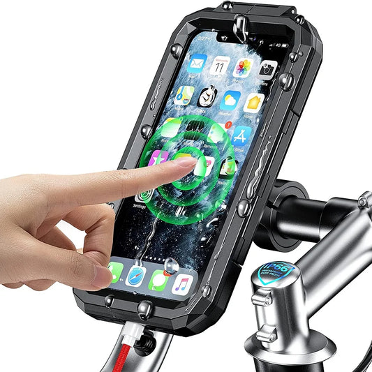 Waterproof Phone Case para bicicleta e motocicleta, celular Mount Bag, moto, scooter, suporte do telefone, guidão, espelho retrovisor, 3 a 8"