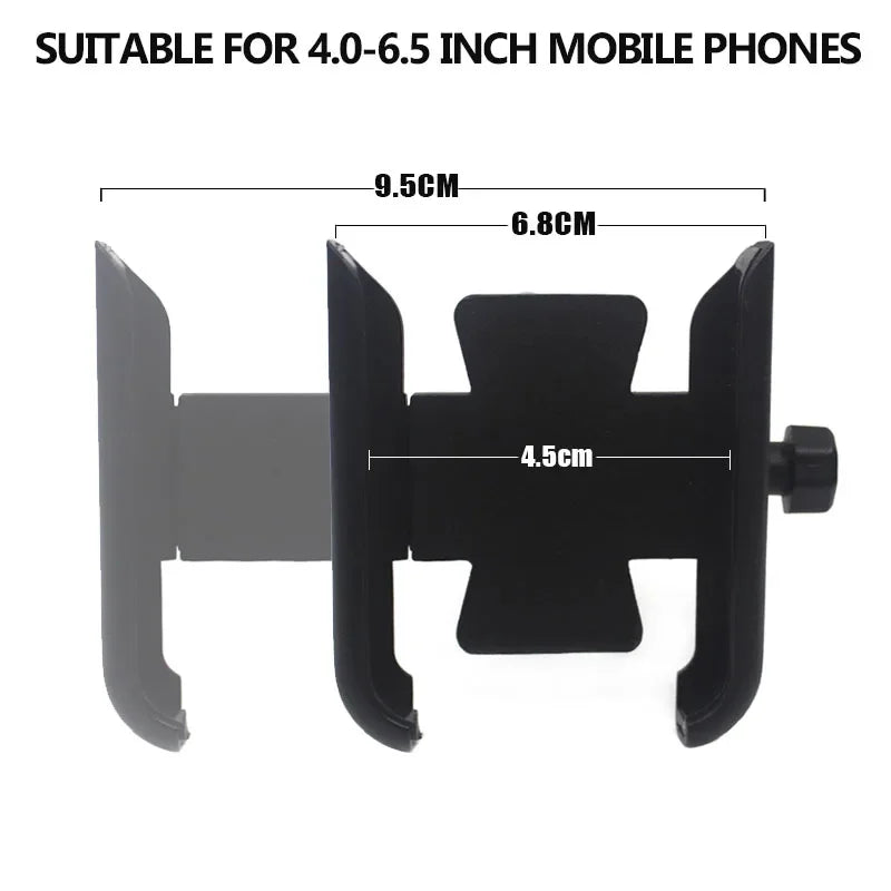Suporte de Guidão CNC para Espelho, Celular e GPS para Motocicletas Bajaj Pulsar N160 RS200 NS200 NS160 NS125 Pulsar 150