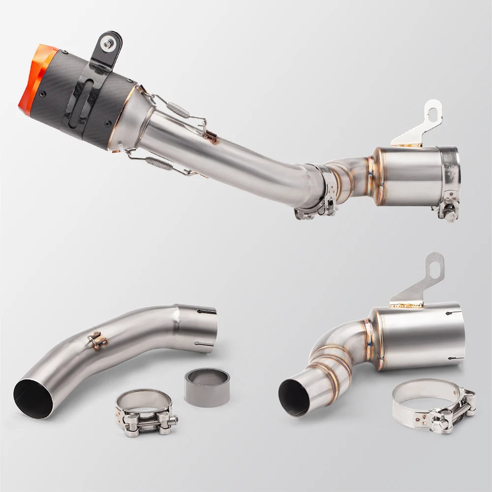 Para duke 125 250 390 aventura rc390 2020 - 2023 sistema de escape da motocicleta modificado silenciador moto 51mm