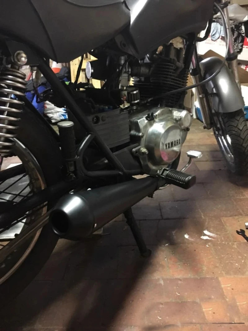 Silenciador de escapamento universal para motocicleta, retrô, vintage, clássico, galvanoplastia, escape moto para cg125 sr400 cb500 vt500 cm300 500 cafe