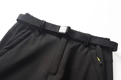 Conjunto de Esqui e Snowboard Masculino de Inverno: Jaqueta e Calça de Fleece Grossas, Quentes, Impermeáveis e à Prova de Vento