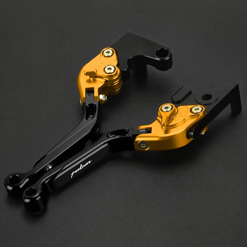 Acessórios para motocicletas, alavancas de freio e embreagem dobráveis e extensíveis ajustáveis, alça para bajaj pulsar 200 ns/as/rs/dominar 400 200ns