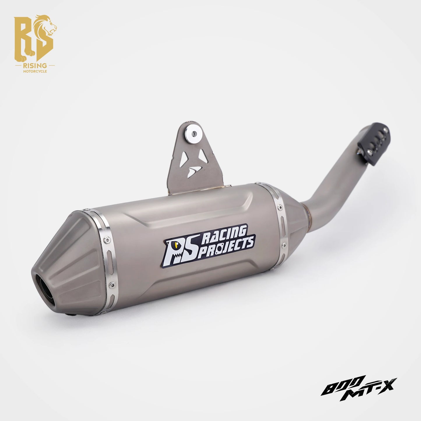 Para CFMOTO 800MTX 800MT-X 2026: Sistema Completo de Escape para Motocicleta com Silenciador, Tubo Intermediário e Ponteira Modificada Slip-On com DB Killer