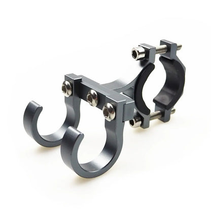 Ganchos para Patinetes Elétricos, Suporte Simples para Bicicletas, Gancho de Armazenamento para Tubos, Fivela de Fixação para E-bikes, Suporte Duplo Portátil de Metal para Capacete