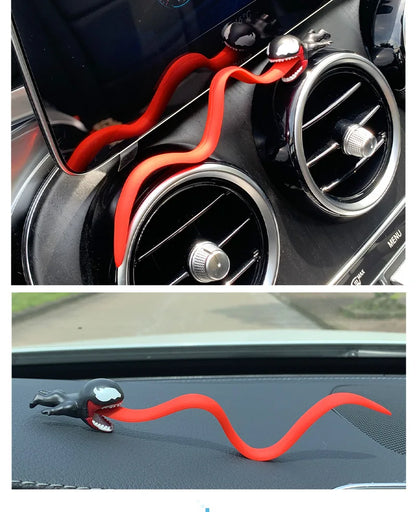 Novo veneno anime figura engraçado cabo usb fio titular organizador carro motocicleta acessórios cabo carro brinquedo decoração presente