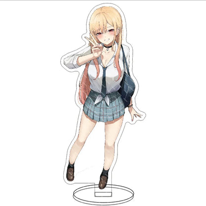 16CM Anime My Dress-Up Darling Marin Kitagawa Sajuna Inui Sajuna Inui Wakana Gojo Figura de Acrílico com Suporte, Ornamentos Cos, Presentes