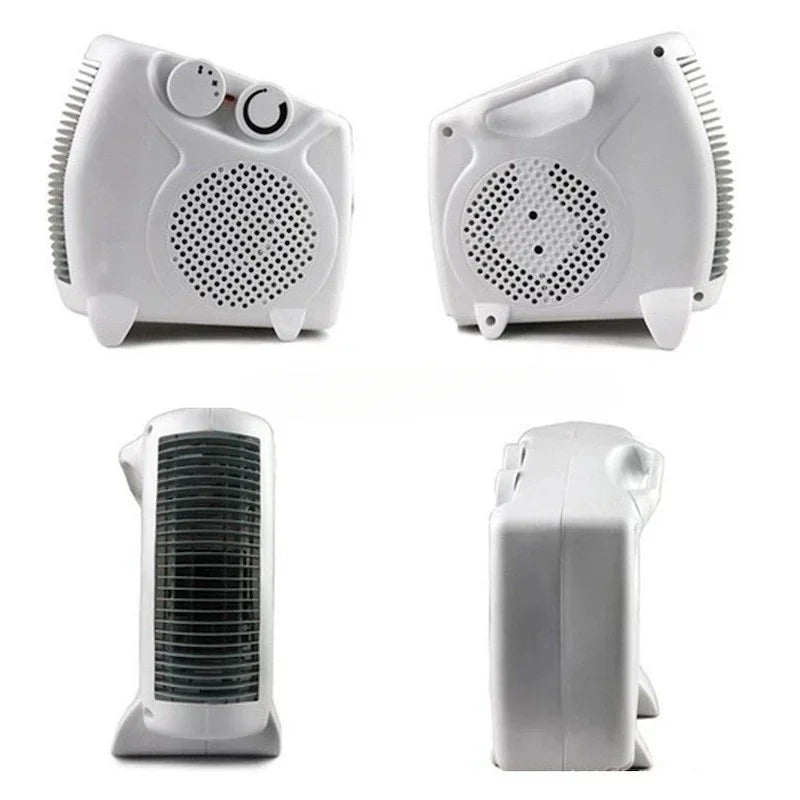 Aquecedor elétrico portátil, controle automático de temperatura, mini ventilador de mesa, aquecimento rápido, aquecedor de ar elétrico