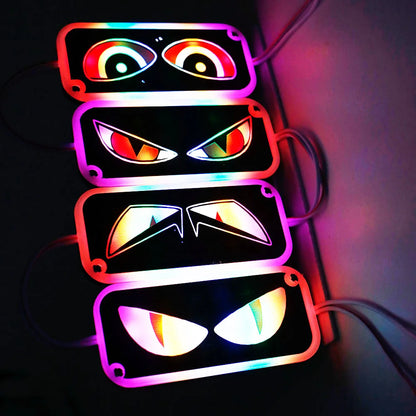 1pcs 12V Módulo Led Devil Demon Eye Luz de advertência estroboscópica para carro motocicleta RGB