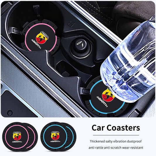 Base de Silicone Antiderrapante para Copos e Bebidas, Acessório Silencioso para Fiat Abarth Grande Punto Tipo Stilo Ducato Palio 500x Brav