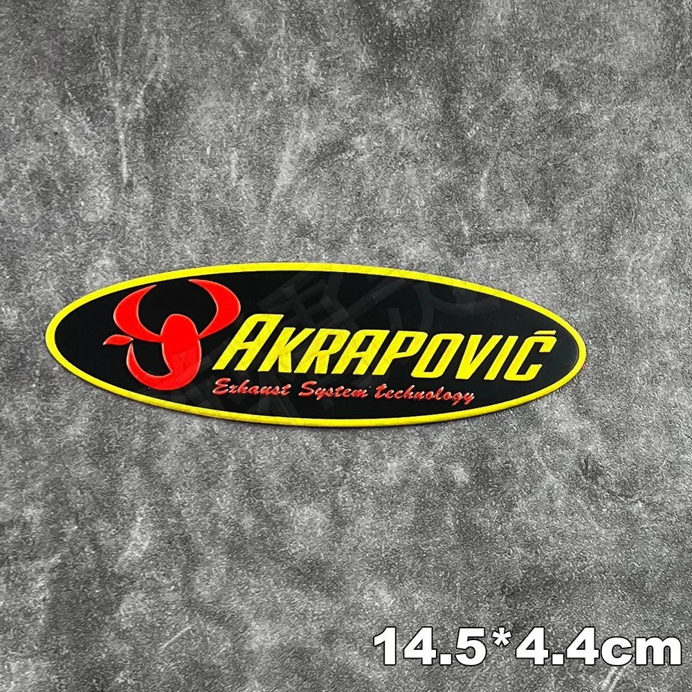 Adesivos de Metal para Escapamento de Motocicleta Akrapovic, Emblemas de Alumínio, Decalques de Logotipo para Silenciador de Moto, Acessórios para Motocicletas