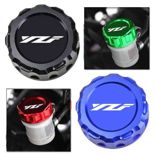 Para yamaha yzf r125 r7 r6 r1 r3 YZF-R125 YZF-R7 YZF-R3 cnc motocicleta cilindro fluido de freio traseiro reservatório mestre tampa