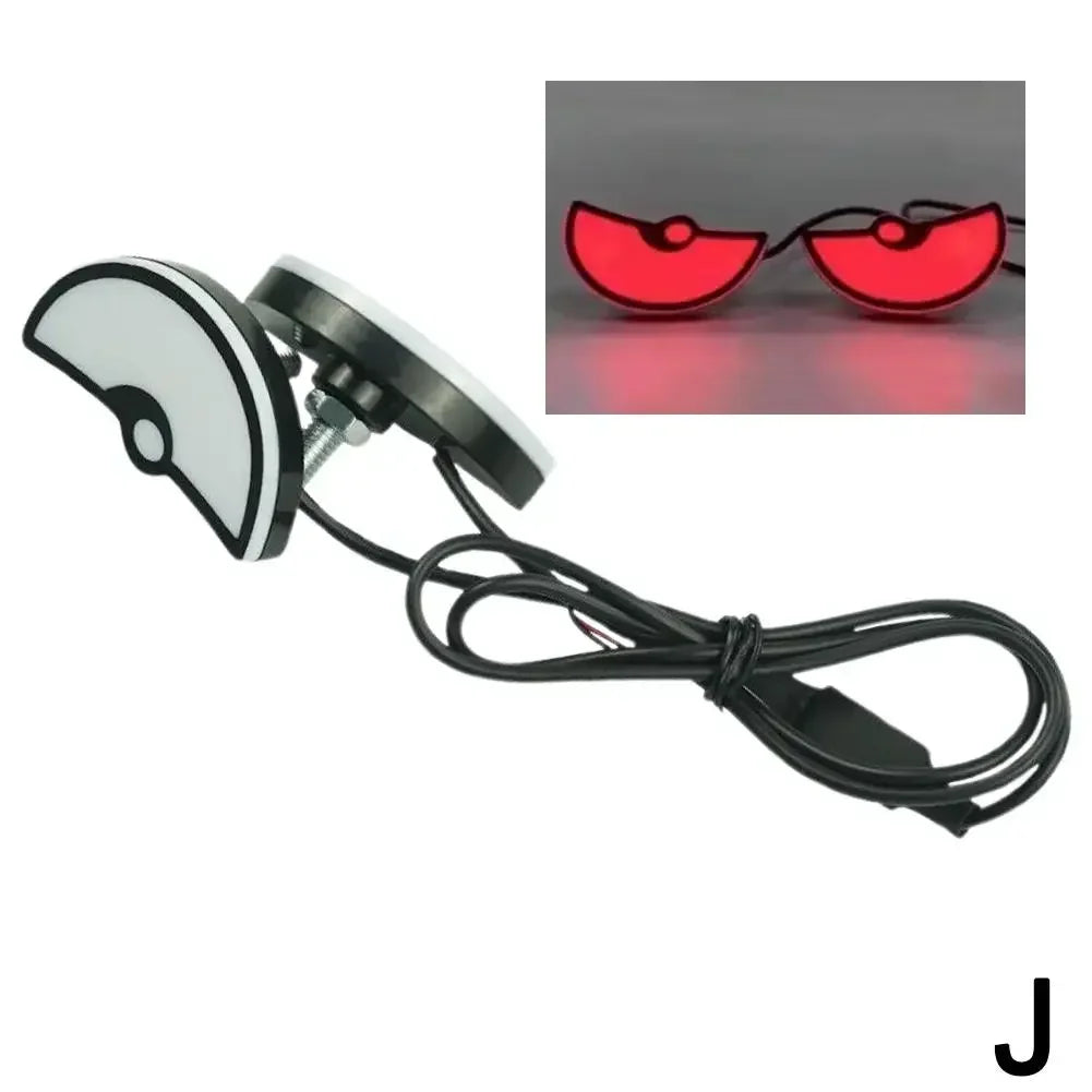 2pcs LED Devil's Eye License plate light Headlight For Car Motorcycl Universal Modified Decoration single light car Accessories