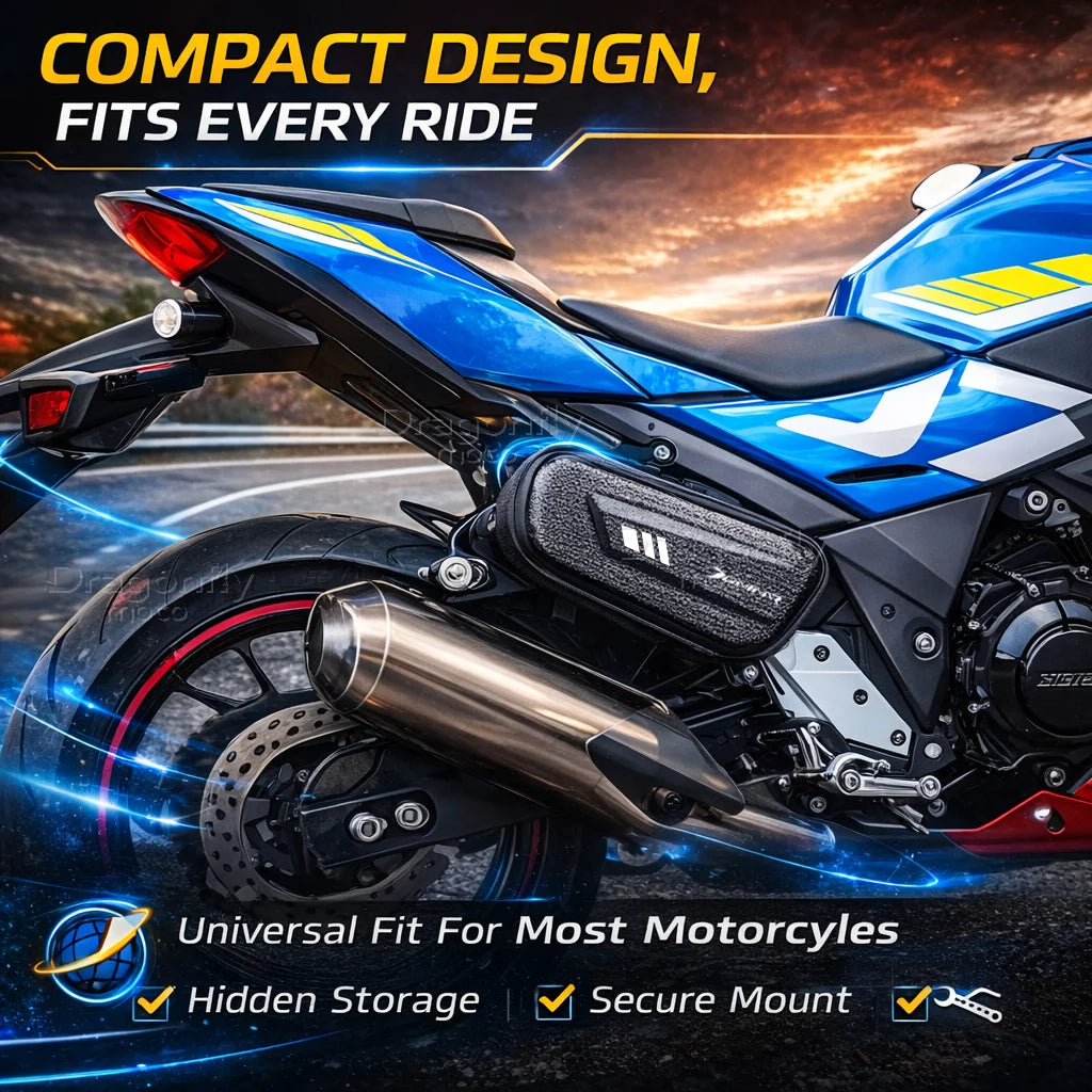 Bolsa Lateral Personalizada para Motocicleta Bajaj Dominar 250 400, Saco de Selim à Prova d'Água com Logo Personalizado