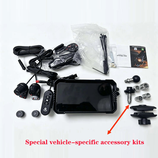 Navegação para Motocicleta à Prova d'Água IP67 de 6.25" para Triumph Daytona 660, Gravador de Vídeo 4K, Carplay Sem Fio, Android Auto, Monitor para Moto