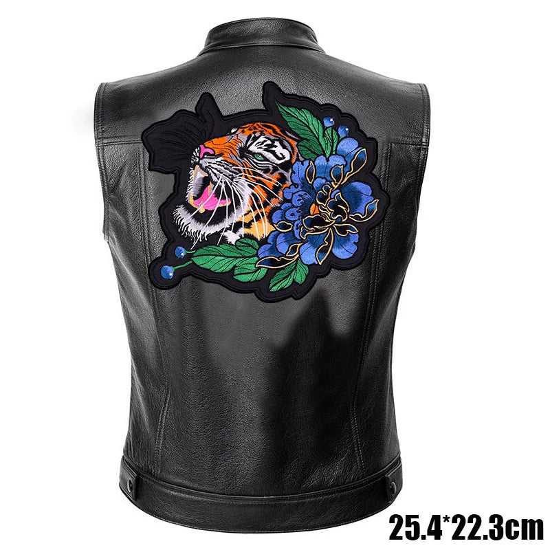 Patches Bordados Grandes para Costurar ou Termocolantes em Couro, Jeans, Roupas, DIY, Motocicleta, Biker, Punk