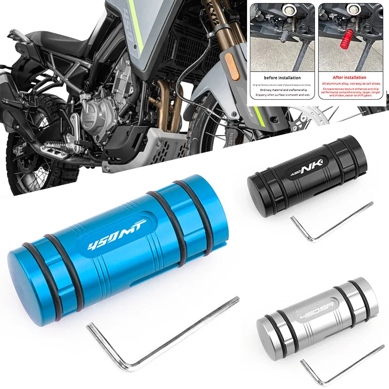 Extensão de Pedal de Câmbio e Freio para Motocicletas CFMOTO 450MT 450SR 450NK - Peças de Qualidade Excepcional