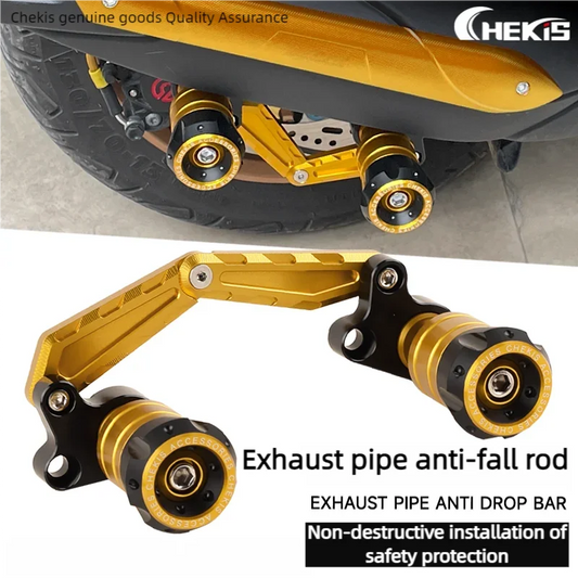 Chekis acessórios genuínos para motocicleta, adequados para yamaha nmax125/155 xmax250/300 nvx155 aerox155, tubo de escape modificado, bastão anti-queda, proteção de bola anticolisão