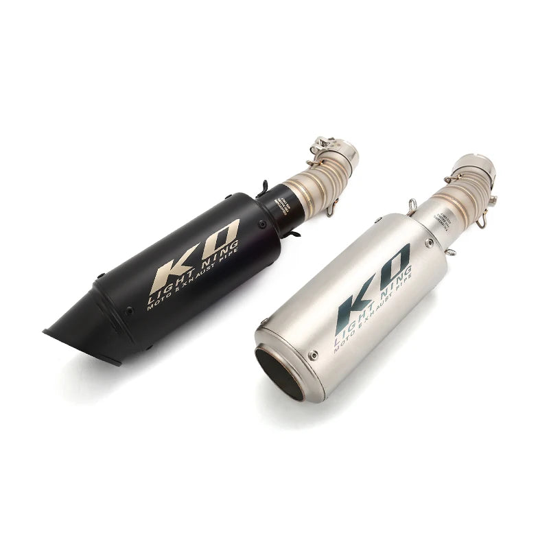 Tubo de escape para motocicleta CFMOTO, aço inoxidável, deslizamento, DB Killer removível, Escape Mid Link, DB Killer, 51mm, 2022 a 2024