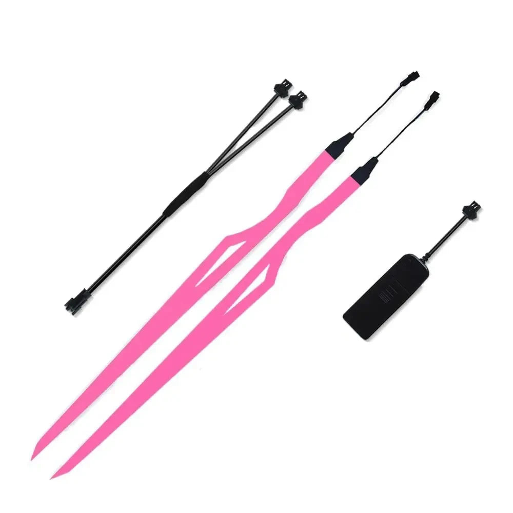 Motorcycle Helmet Luminous Sticker Cold Light Mod Kit Motor Helmet Led Light Flashing Riding Signal EL Strip Decor Accessories