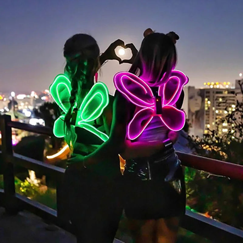 1m 3m 5m brilho el fio cabo de néon para festa de dança de natal trajes diy luz iluminada multicolorida aa bateria lâmpada tira led