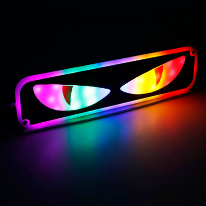 1pcs 12V Módulo Led Devil Demon Eye Luz de advertência estroboscópica para carro motocicleta RGB