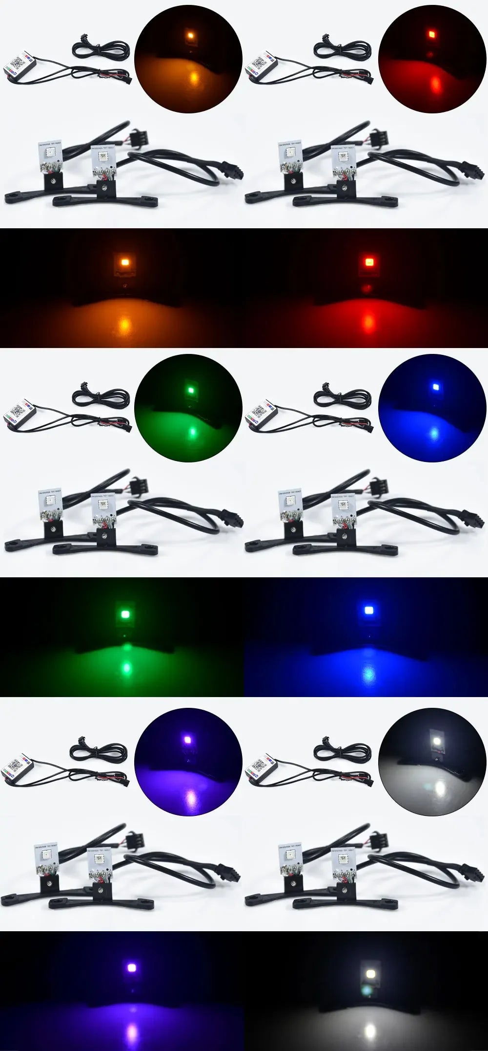 Car Led Devil Eye LED Bluetooth-compatible APP RGB Demon Evil Eyes DRL 2.5 Headlights Motorcycle Mini Projector Lens Accessories