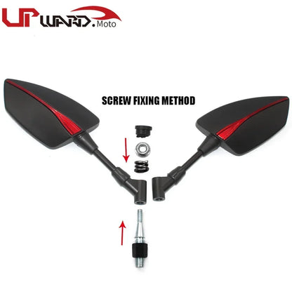 Ofertas imperdíveis para o Bajaj Dominar 400: espelho retrovisor para motocicleta, espelhos laterais em alumínio CNC.