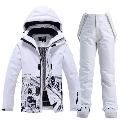 Roupa de neve masculina e feminina, roupas para snowboard, roupas de inverno, esqui, conjuntos de jaqueta e calça de neve, roupas de snowboard, feminino