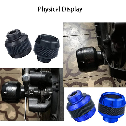 Universal motocicleta caindo proteção moto scooter pneu crash protector roda pneu slider moto acessórios exterior 2 pçs