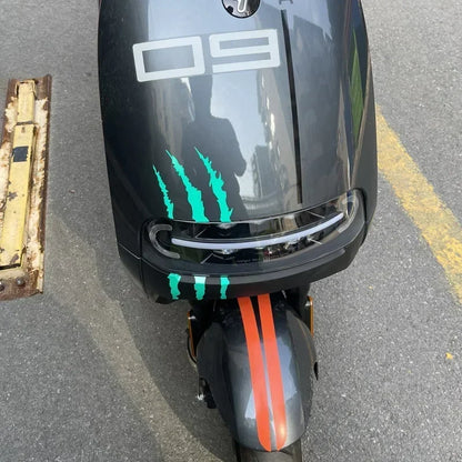 Monster garra zero adesivos de motocicleta para farol carenagem tanque combustível à prova dwaterproof água moto capacete scooter decalques vinil universal