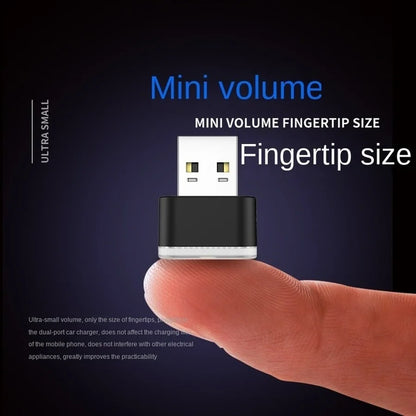 Usb carro mini led atmosfera luzes interior do carro lâmpada decorativa de néon iluminação emergência universal pc portátil plug and play