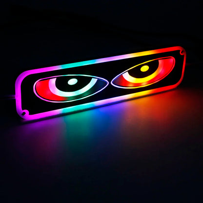 1pcs 12V Módulo Led Devil Demon Eye Luz de advertência estroboscópica para carro motocicleta RGB