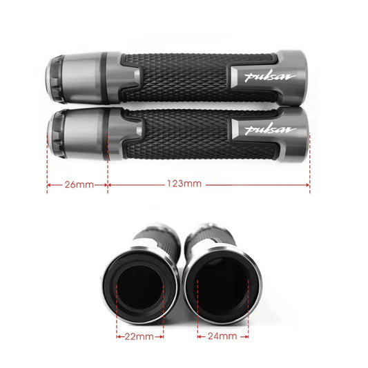 Para bajaj pulsar 200 ns/200 rs/200 as 200rs 200ns 200as 7/8 "22mm guiador de alumínio da motocicleta lidar com aperto termina apertos de mão final