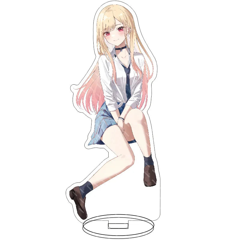 16CM Anime My Dress-Up Darling Marin Kitagawa Sajuna Inui Sajuna Inui Wakana Gojo Figura de Acrílico com Suporte, Ornamentos Cos, Presentes