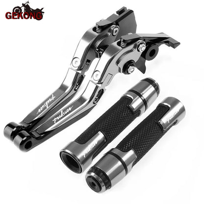 Motocicleta dobrável extensível cnc moto ajustável alavancas de freio embreagem handbar final apertos apto para bajaj pulsar 200 ns/200 rs/200 a