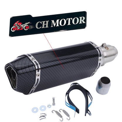 Escorregar em 38-51mm universal escape da motocicleta para motos de alta qualidade para atv bicicleta de rua peças de reposição da motocicleta