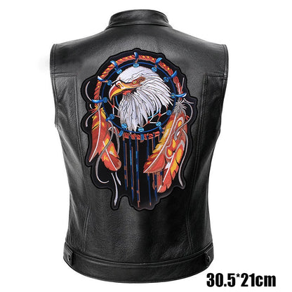 Patches Bordados Grandes para Costurar ou Termocolantes em Couro, Jeans, Roupas, DIY, Motocicleta, Biker, Punk