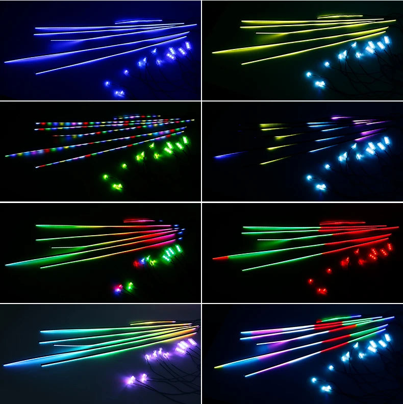 18/22 IN 1 Atmosphere Lamp Parts Symphony 213 Color 35cm 75CM 110CM Acrylic Light Strip Main Controller Sub Controller Speaker