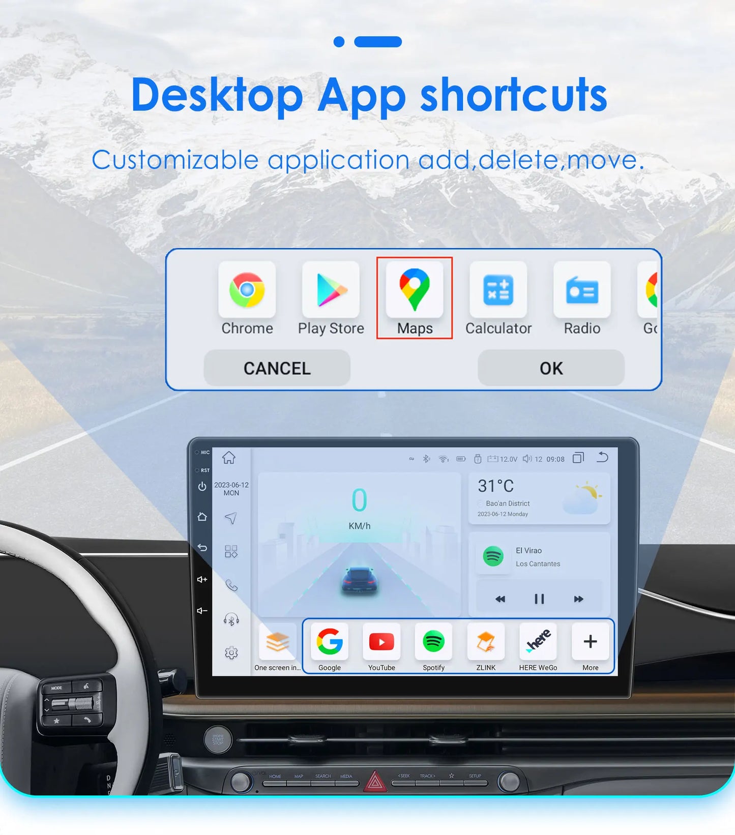 Hizpo Car Autoradio For Honda Civic Hatchback 2005 - 2011 Multimedia Player 2din Android Auto Carplay GPS Navigation 8+128G DSP