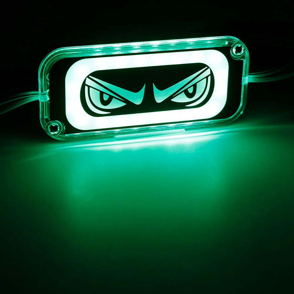 1pcs RGB Led Módulo de mau olhado Demon Eye Strobe Luz de advertência piscando lâmpada de emergência