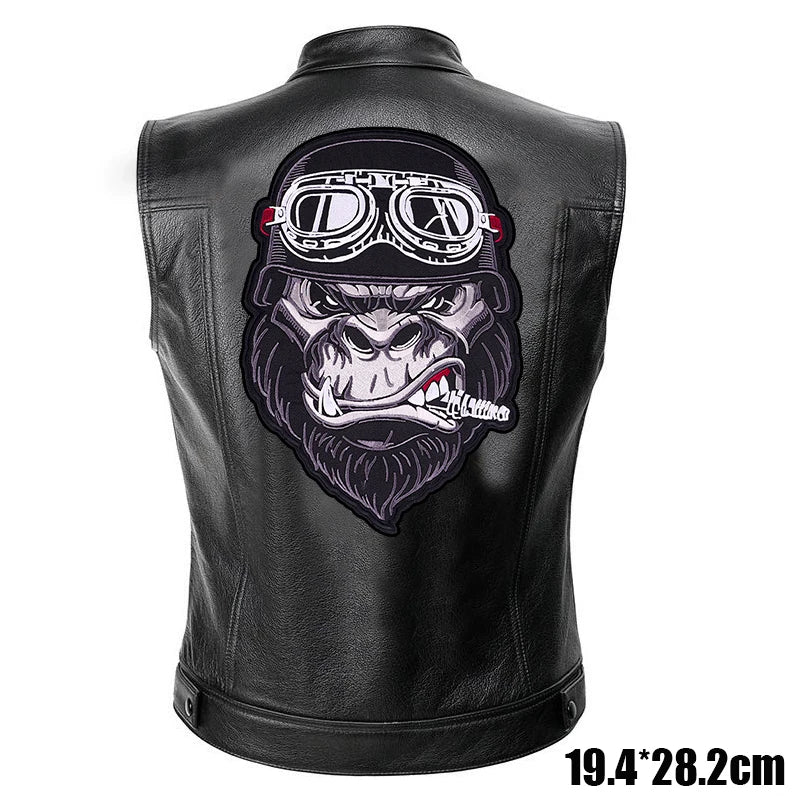 Patches Bordados Grandes para Costurar ou Termocolantes em Couro, Jeans, Roupas, DIY, Motocicleta, Biker, Punk